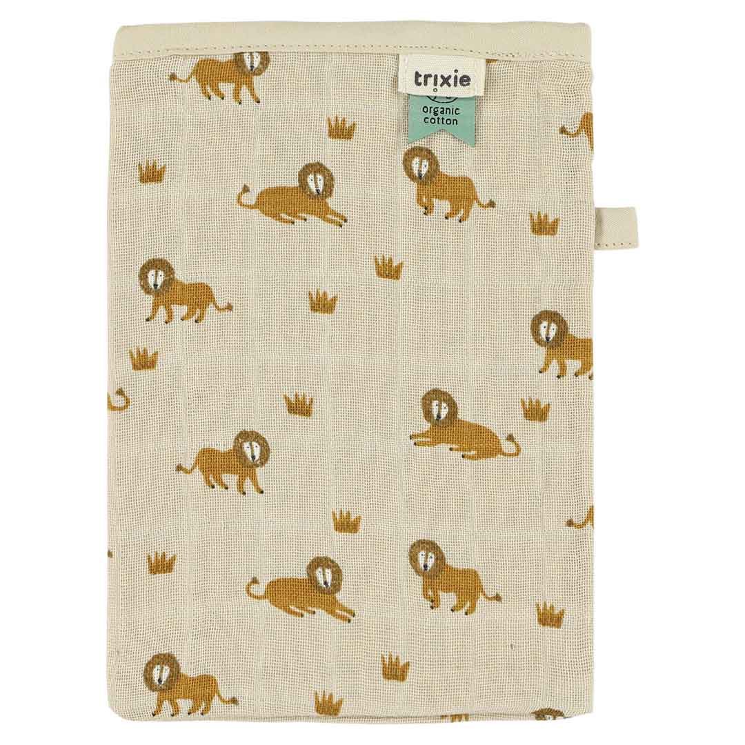 Muslin washcloths 3-pack mix - Lively Lion